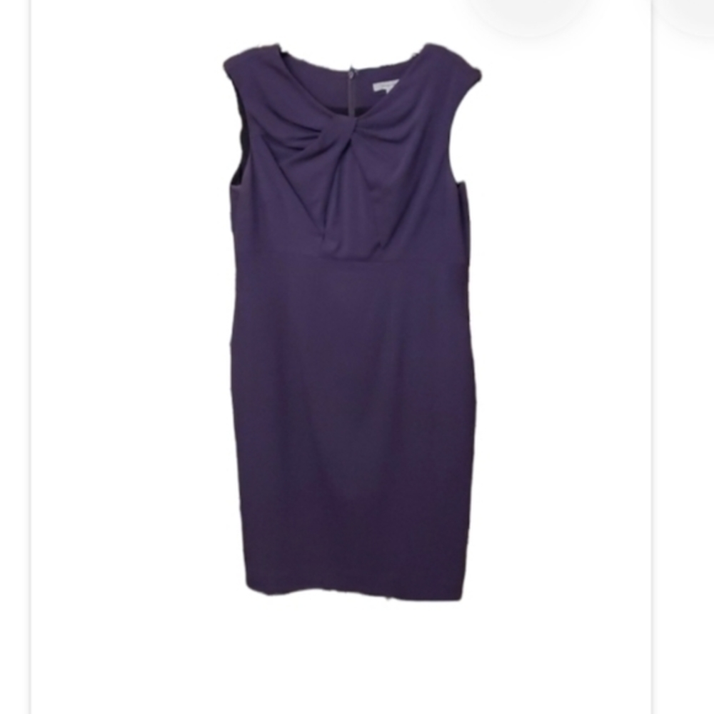 Eggplant Purple Classiques Entier Sheath Dress. Size‎ 14